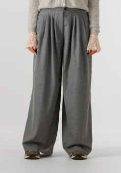 EDITED grijze pantalon sandy trousers>DAMES Broeken