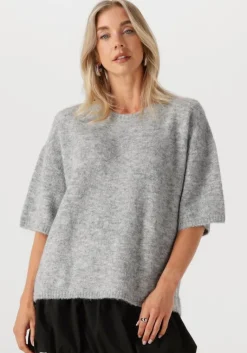 EDITED grijze trui kristine>DAMES Truien & Vesten