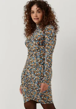 ENVII grijze mini jurk enmacro ls dress aop 6921>DAMES Jurken