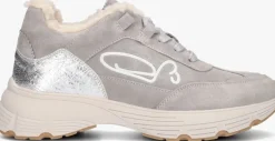 FRED DE LA BRETONIERE grijze lage sneakers mariola sign teddy lining>DAMES Sneakers