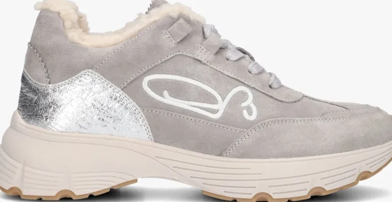 FRED DE LA BRETONIERE grijze lage sneakers mariola sign teddy lining>DAMES Sneakers