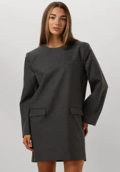 GESTUZ grijze mini jurk paulagz melange blazer dress>DAMES Jurken