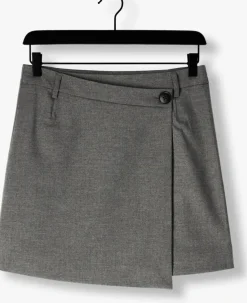 grijze gestuz minirok gzpaula melange mw wrap skirt