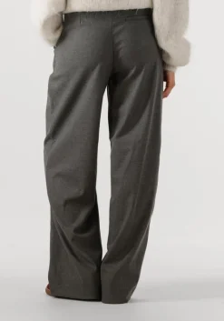 GESTUZ grijze wijde broek gzpaula melange mw wide pants><noscript><img width=