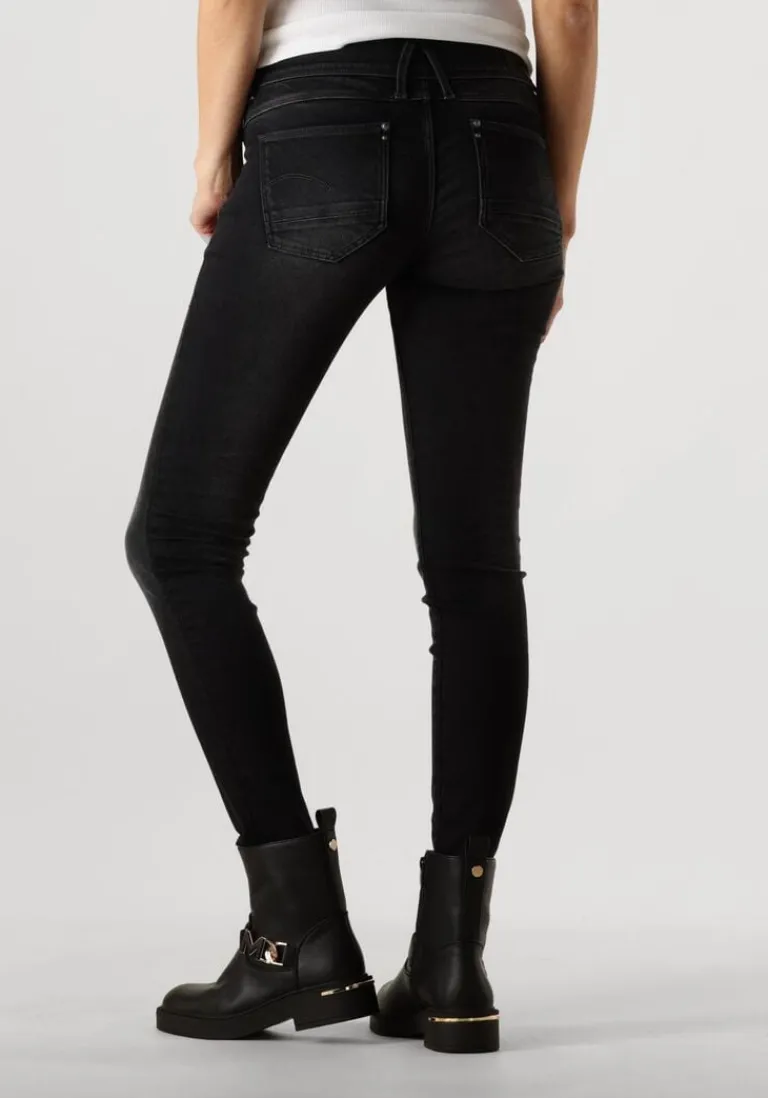 G-STAR RAW grijze skinny jeans lynn mid skinny wmn>DAMES Jeans