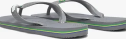 grijze havaianas teenslippers brasil logo dames