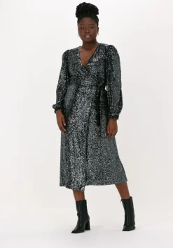 IBANA grijze midi jurk mojito>DAMES Jurken