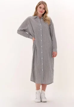 JUST FEMALE grijze midi jurk ocean shirt dress>DAMES Jurken