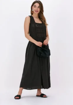 grijze leon & harper midi jurk respect tc160 brode