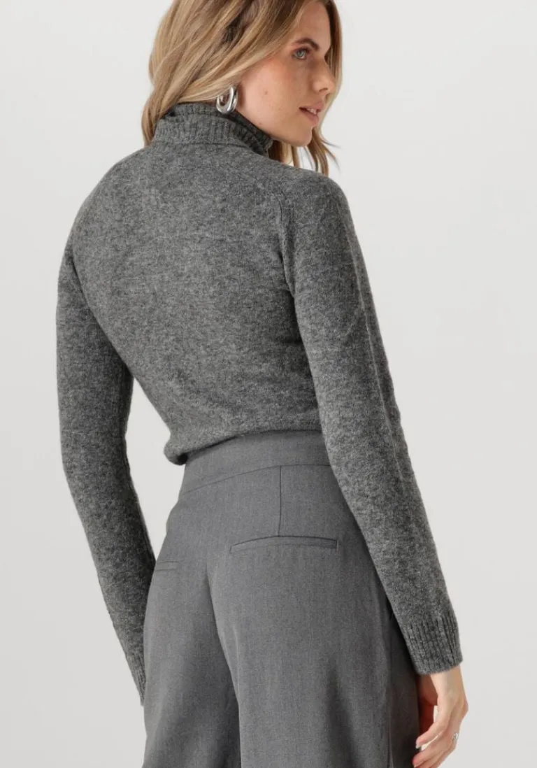 LIU JO grijze coltrui 3.0 maglia chiusa m/l>DAMES Truien & Vesten