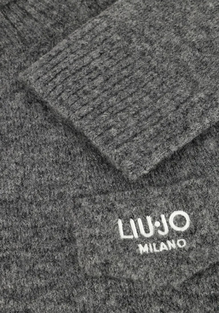 LIU JO grijze coltrui 3.0 maglia chiusa m/l>DAMES Truien & Vesten