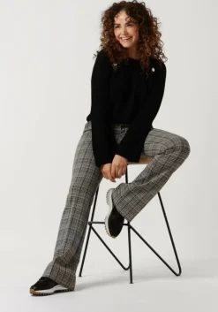 LIU JO grijze pantalon pantalone zampa jacquard>DAMES Broeken