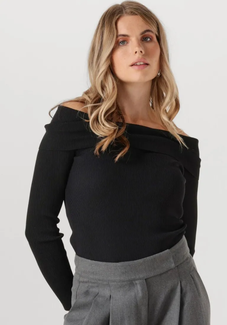 LIU JO grijze top 3.0 maglia chiusa m/l>DAMES Tops & T-Shirts