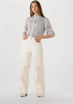 LOLLYS LAUNDRY grijze blouses junell shirt ls>DAMES Blouses