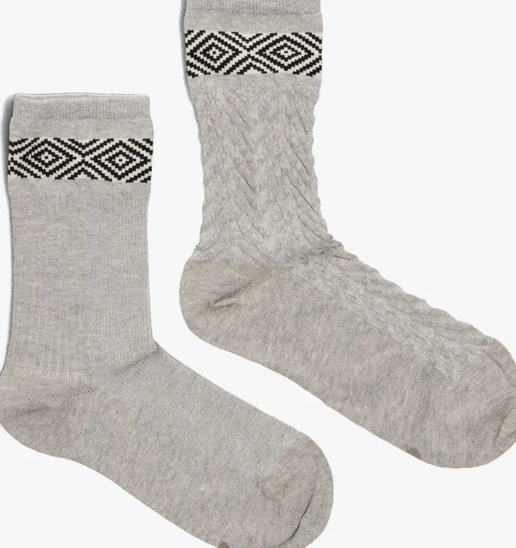 grijze marcmarcs sokken olivia 2-pack