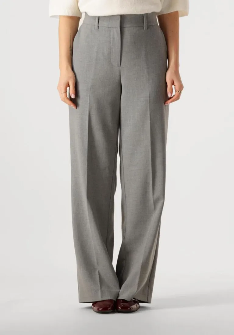 MINUS grijze pantalon welma mid waist pant>DAMES Pakken|Broeken