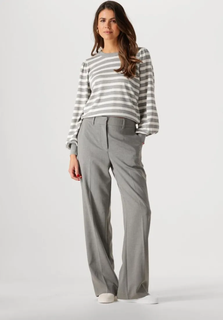 MINUS grijze pantalon welma mid waist pant>DAMES Pakken|Broeken