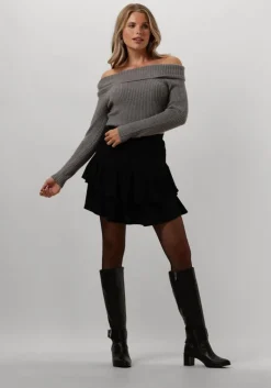 MINUS grijze trui fame off shoulder knit pullover><noscript><img width=
