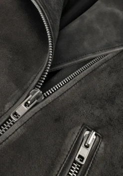 grijze modström leren jas hullamd jacket