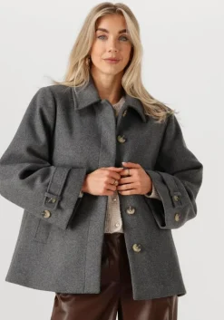 MODSTRÖM grijze modström mantel ofiamd jacket>DAMES Jassen