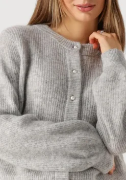 grijze modström trui lennimd cardigan
