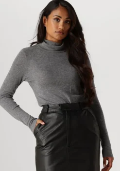 MOS MOSH grijze coltrui bouch rollneck knit>DAMES Truien & Vesten