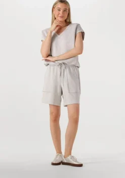 MOS MOSH grijze korte broek nadi short>DAMES Co-Ord Sets|Broeken