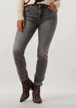 MOS MOSH grijze slim fit jeans vice chic jeans>DAMES Jeans