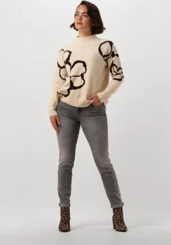 MOS MOSH grijze slim fit jeans vice chic jeans>DAMES Jeans