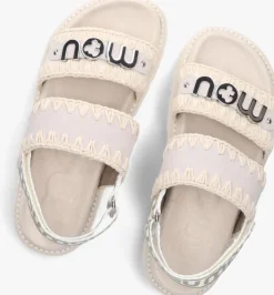 grijze mou platte sandalen bio sandal