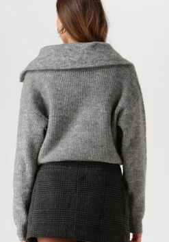 grijze msch copenhagen trui mschgytta zip pullover