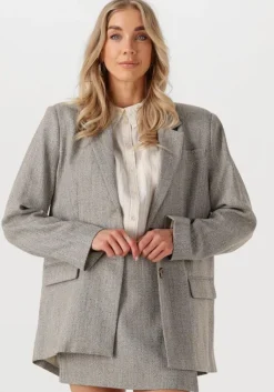 MY ESSENTIAL WARDROBE grijze blazer emmymw blazer>DAMES Co-Ord Sets|Blazers