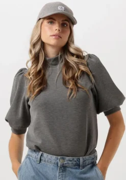 MY ESSENTIAL WARDROBE grijze top 21 the puff blouse>DAMES Tops & T-Shirts