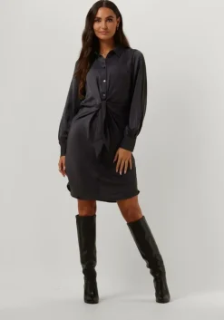 grijze my essential wardrobe mini jurk hilomw knot dress