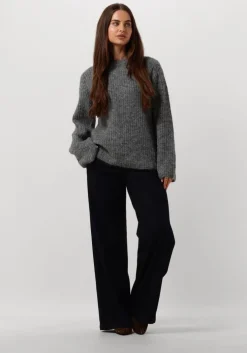 grijze my essential wardrobe trui meenamw knit pullover