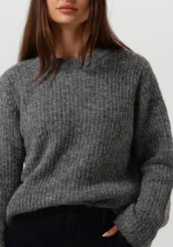 grijze my essential wardrobe trui meenamw knit pullover