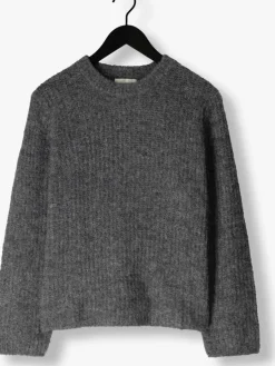 grijze my essential wardrobe trui meenamw knit pullover