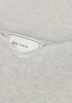 NEO NOIR grijze top hanora knit top><noscript><img width=