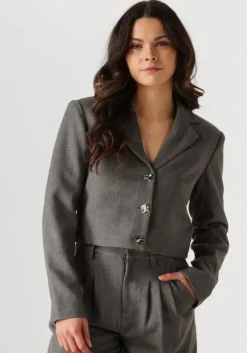 grijze notre-v blazer na-elai