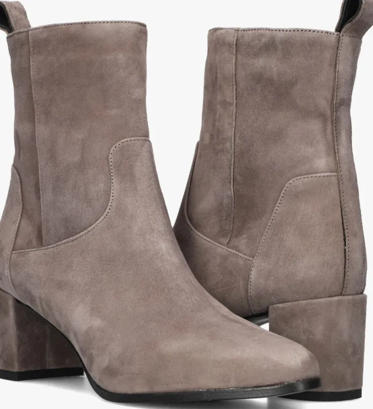 NOTRE-V grijze enkellaarsjes 8543>DAMES Enkellaarsjes