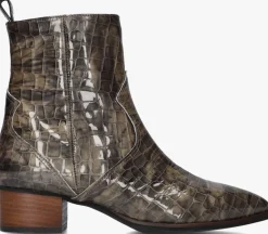 NOTRE-V grijze enkellaarsjes 3231>DAMES Enkellaarsjes