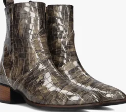 NOTRE-V grijze enkellaarsjes 3231>DAMES Enkellaarsjes