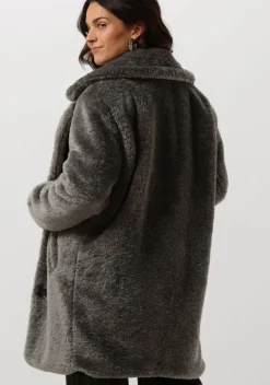 grijze notre-v faux fur jas nv-ecrin