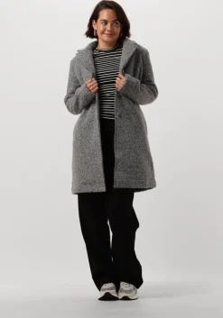 NUKUS grijze mantel mae coat boucle>DAMES Jassen