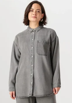 OBJECT grijze blouses objframe l/s lo shirt>DAMES Blouses