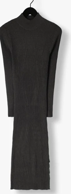 OBJECT grijze midi jurk objrike l/s knit dress 129><noscript><img width=