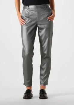 OBJECT grijze pantalon objbelle lisa coated pant>DAMES Broeken