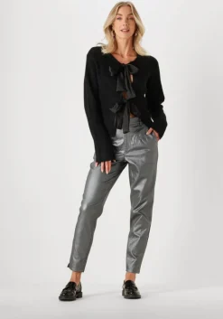 OBJECT grijze pantalon objbelle lisa coated pant>DAMES Broeken
