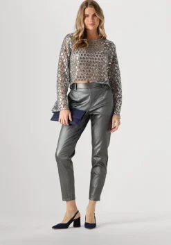 OBJECT grijze pantalon objbelle lisa coated pant><noscript><img width=