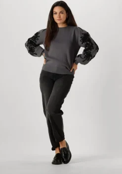 OBJECT grijze trui objjoana l/s knit pullover>DAMES Truien & Vesten